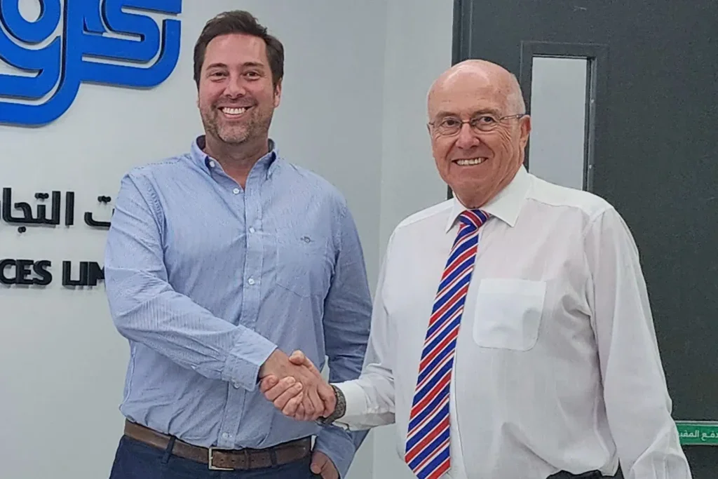 Photo shows: Bill Ruta, Vice President - WSI Global (left) and Ivan Morgan, General Manager - TRAGS